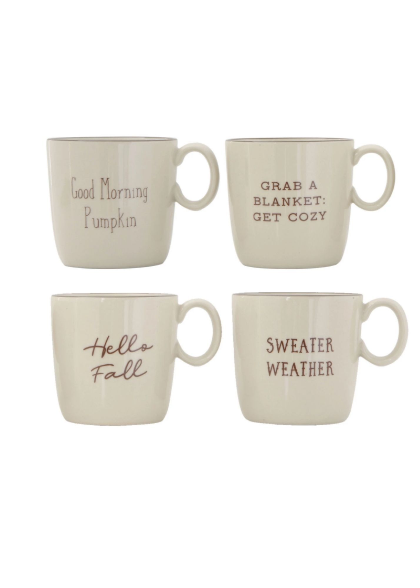 Fall Quote Stoneware Mug Home & Lifestyle Creative Co-op