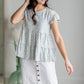 Farrah White Denim Raw Hem Midi Skirt Skirts Dongguan Haohoo Clothing