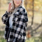 Faux Fur Lined Plaid Button Down Shacket Tops Paper Crane