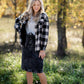 Faux Fur Lined Plaid Button Down Shacket Tops Paper Crane