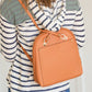 Faux Leather Double Strap Back Pack Accessories