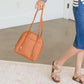 Faux Leather Double Strap Back Pack Accessories