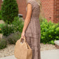 Fawn Brown Ruffled Tiered Midi Dress - FINAL SALE Dresses