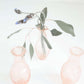 hand blown blush vase