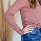 Fine Yarn Button Detail Sweater Tops Love Tree