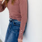 Fine Yarn Button Detail Sweater Tops Love Tree