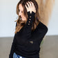 Fine Yarn Button Detail Sweater Tops Love Tree