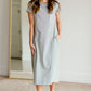 Finley Striped Short Sleeve Midi Dress Dresses Dongguan Haohoo Clothing Olive / XS