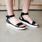mia ellen black platform sandals