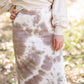 Fleece Lined Tie Dye Midi Skirt Skirts Hem & Thread