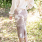 Fleece Lined Tie Dye Midi Skirt Skirts Hem & Thread