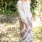 Fleece Lined Tie Dye Midi Skirt Skirts Hem & Thread