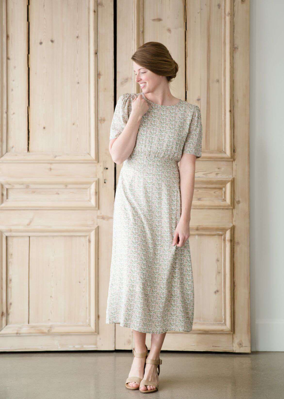 Flora Smocked Midi Dress Dresses