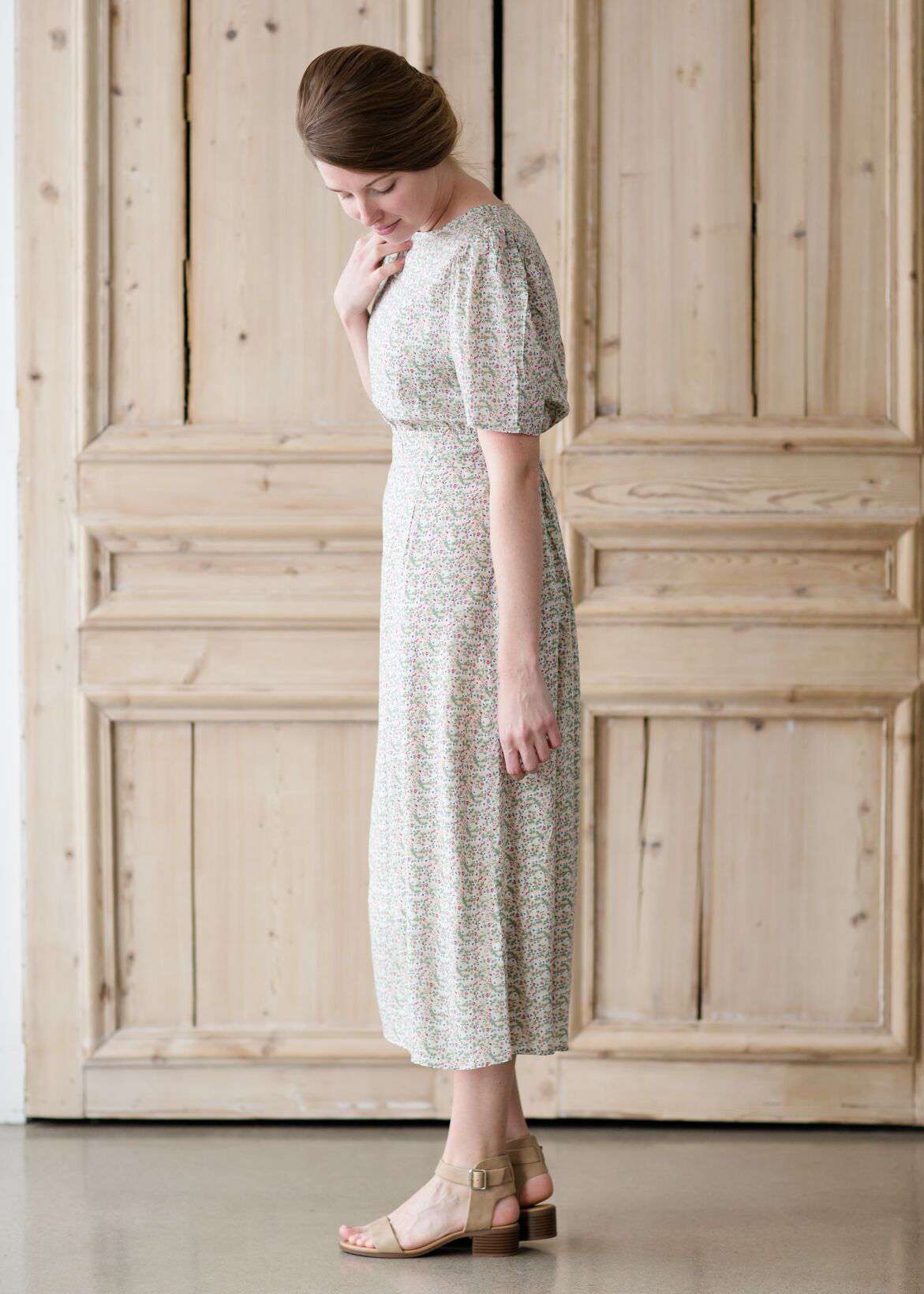 Flora Smocked Midi Dress Dresses