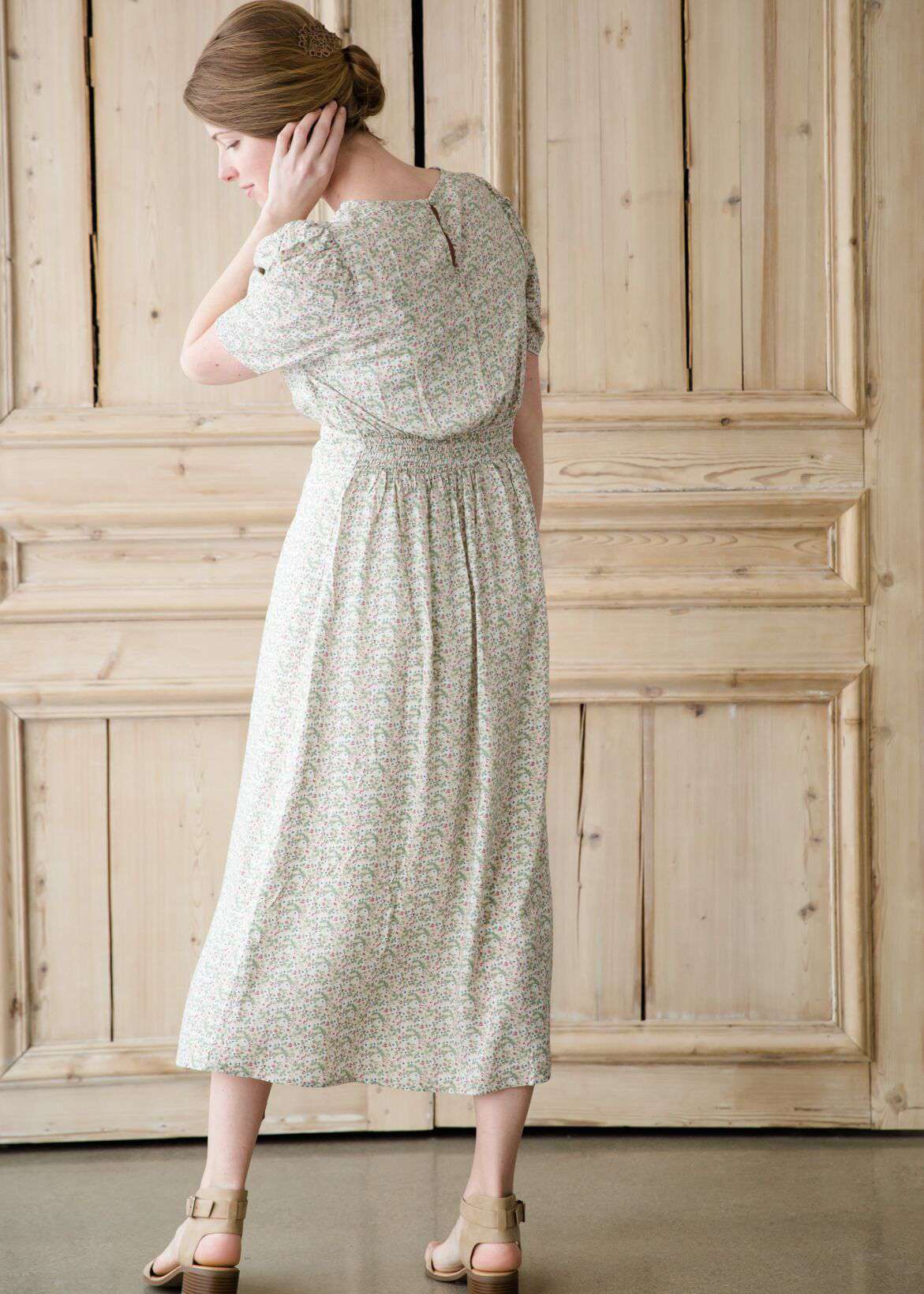 Flora Smocked Midi Dress Dresses