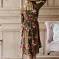Floral 3/4 Sleeve Midi Dress - FINAL SALE Dresses