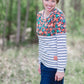 Floral and Stripe Top - FINAL SALE Tops