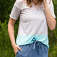 Floral and Striped French Terry Tee Tops