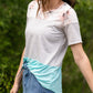 Floral and Striped French Terry Tee Tops