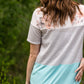 Floral and Striped French Terry Tee Tops