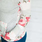 Floral Block Cowl Neck Top Tops