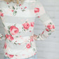Floral Block Cowl Neck Top Tops