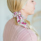 Floral Bow Scrunchie - FINAL SALE Home + Lifestyle Magenta Rose