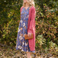 Floral Button Detail Midi Dress - FINAL SALE Dresses