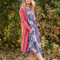 Floral Button Detail Midi Dress - FINAL SALE Dresses