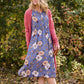 Floral Button Detail Midi Dress - FINAL SALE Dresses