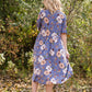 Floral Button Detail Midi Dress - FINAL SALE Dresses