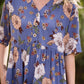 Floral Button Detail Midi Dress - FINAL SALE Dresses