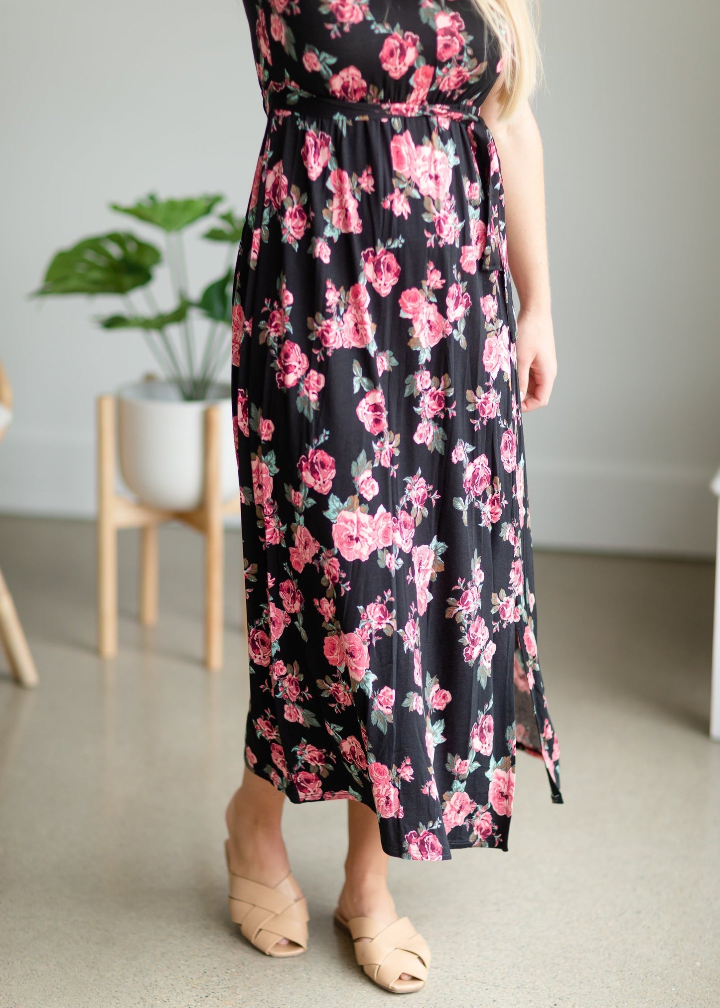 Floral Cinch Waist Maxi Dress - FINAL SALE Dresses