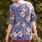 Floral Detail Peplum Top - FINAL SALE Tops