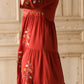 Floral Embroidered Midi Dress - FINAL SALE Dresses