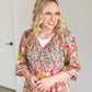 Floral Faux Wrap Smocked Bodice Maxi Dress Dresses