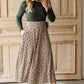 Floral Flare Knit Top Dress Dresses