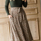 Floral Flare Knit Top Dress Dresses