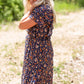 Floral Flutter Sleeve Drawstring Dress - FINAL SALE Dresses