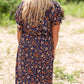 Floral Flutter Sleeve Drawstring Dress - FINAL SALE Dresses