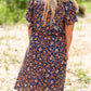 Floral Flutter Sleeve Drawstring Dress - FINAL SALE Dresses