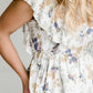 Floral Flutter Sleeve Top - FINAL SALE Tops
