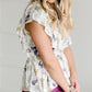 Floral Flutter Sleeve Top - FINAL SALE Tops