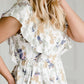 Floral Flutter Sleeve Top - FINAL SALE Tops