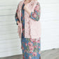 Plus size floral modest maxi dress