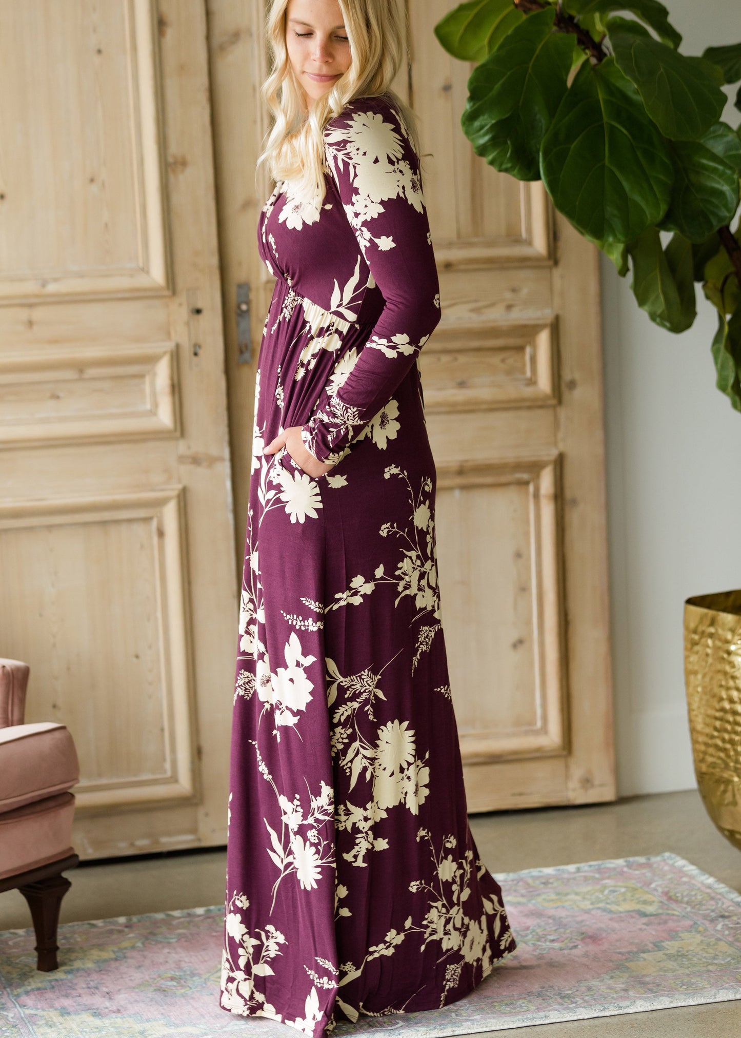 Floral Long Sleeve Maxi Dress - FINAL SALE Dresses