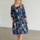 Floral Peplum Midi Dress - FINAL SALE Dresses