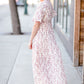 Floral Print Button Front Maxi Dress Dresses Pinch