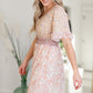 Floral Print Dress With Novelty Smocking Detail Dresses Polagram
