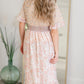 Floral Print Dress With Novelty Smocking Detail Dresses Polagram